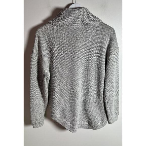 Anthropologie Sweaty Betty Restful Boucle Half Zip Sweatshirt Gray‎ XS EUC - Picture 6 of 11